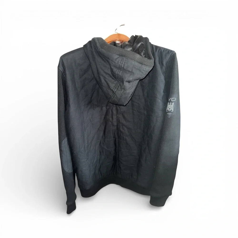 Stylish Men’s Size XL Skater Hooded Zip Up Jacket With Pockets Winter Menswear